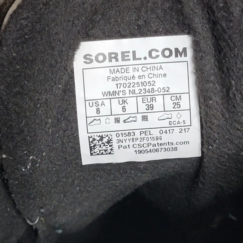 Sorel Slimpack II Lace Leather Waterproof Women’s Snow Winter Boots Sz 8 - Picture 6 of 11